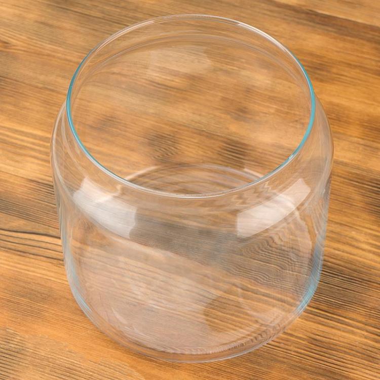 Стеклянная цилиндрическая ваза, S Cylindrical Glass Jar Small