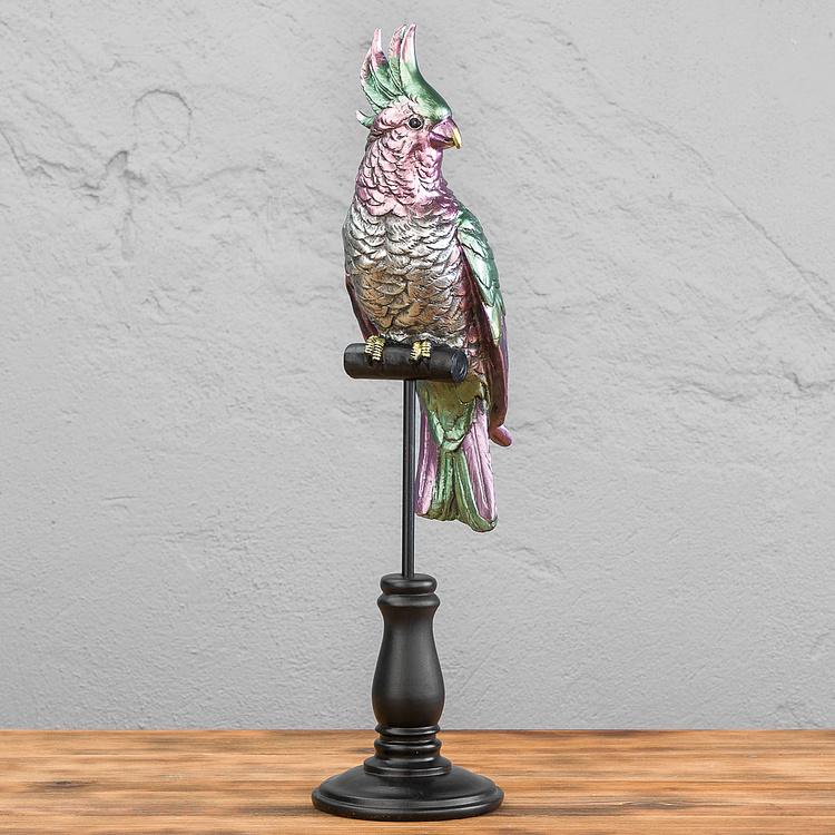 Parrot Bird On Stand Purple Green