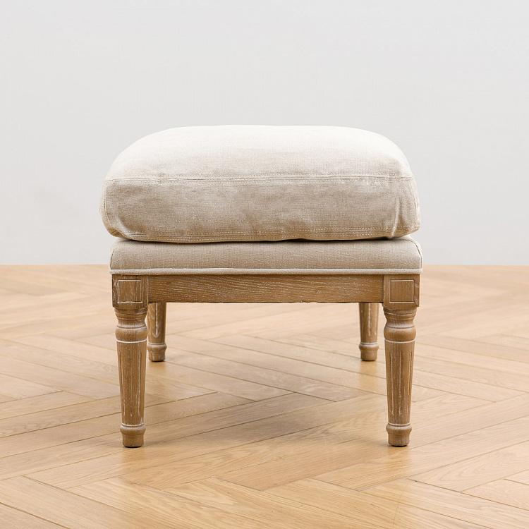 Банкетка Джон, песочные ножки John Footstool, Oak Sandwashed