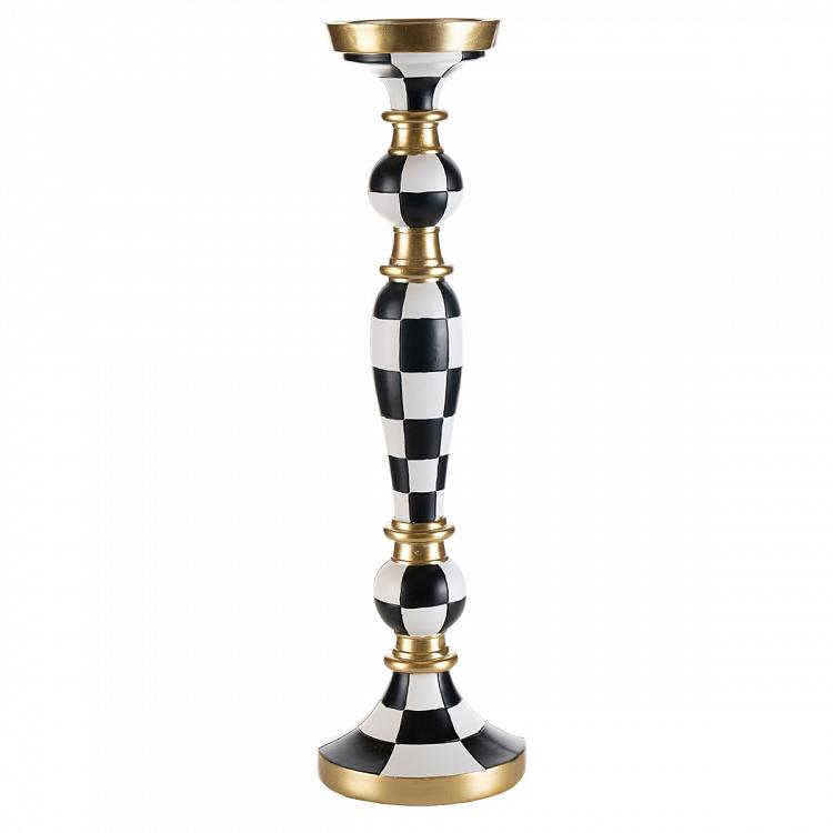 Checkered Candlestick Large