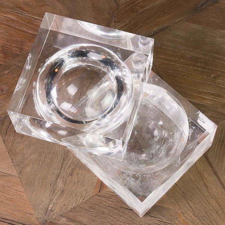 Статуэтка Элегантный куб со сферой внутри, S Elegant Cube With Sphere Small