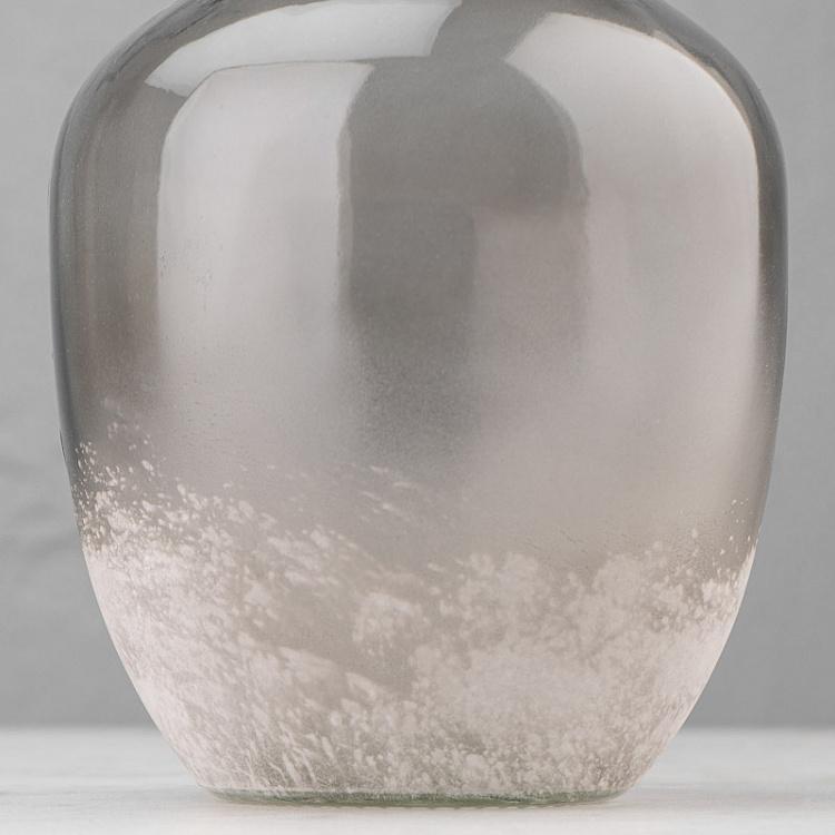 Настольная ваза из серого под изморозь стекла Grey-frosted Glass Table Vase