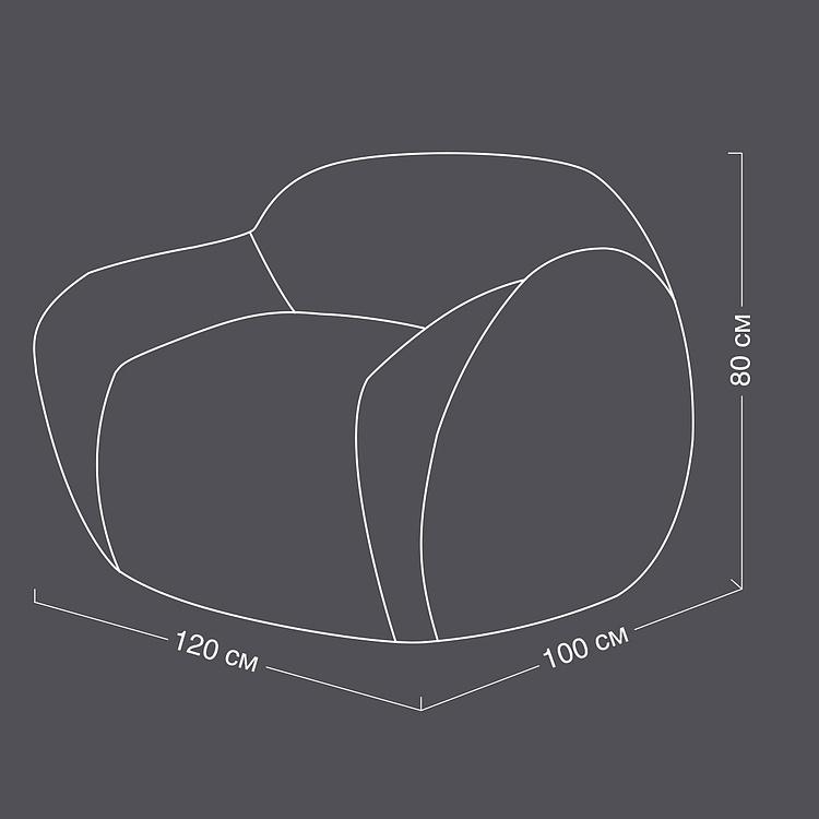 Кресло Snug Chair искусственный мех Big Bear Cream - ракурс 5
