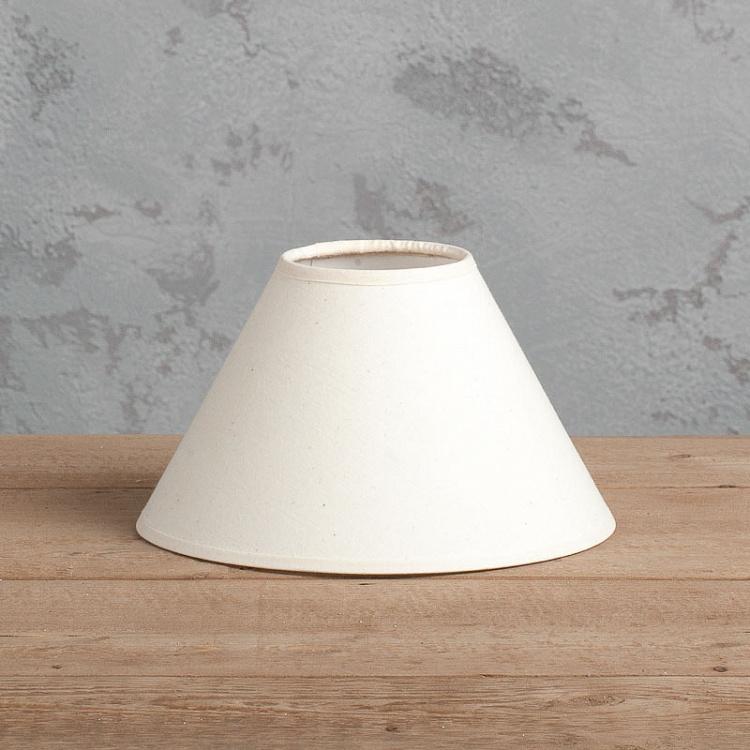 Абажур в форме конуса из льна белого цвета, 20 см Lamp Shade Conics 20 cm