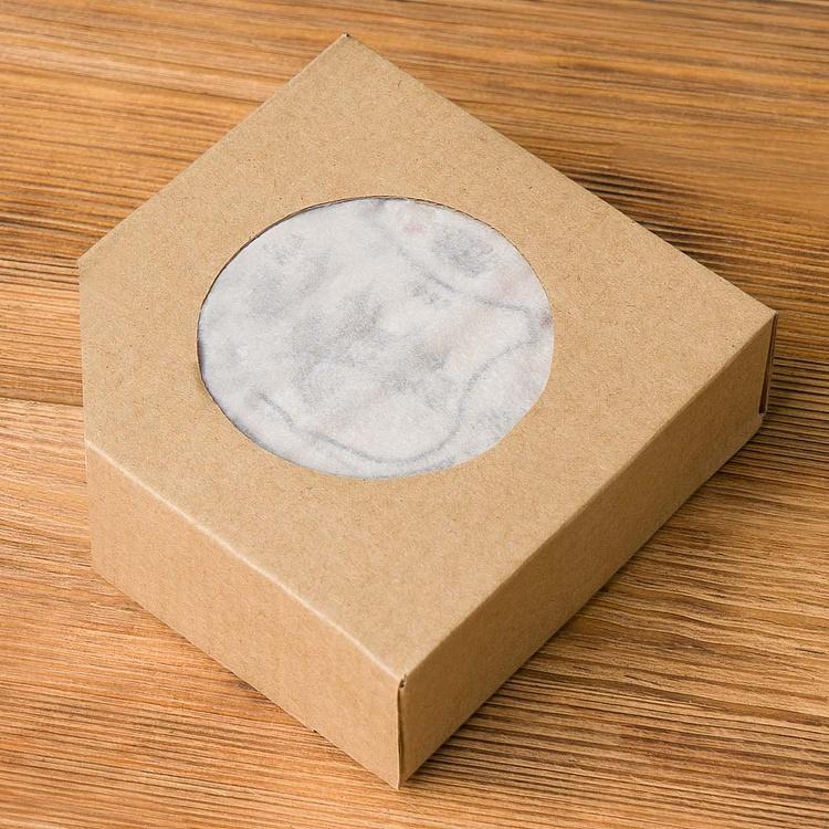 Набор из четырёх круглых подставок под стаканы Винные этикетки Set Of 4 Stone Coasters Wine Labels