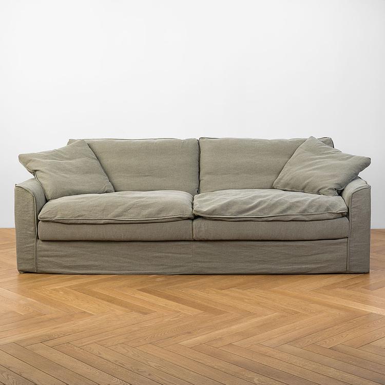 Трёхместный льняной диван Луизиана Louisiana 3 Seater Linen RM