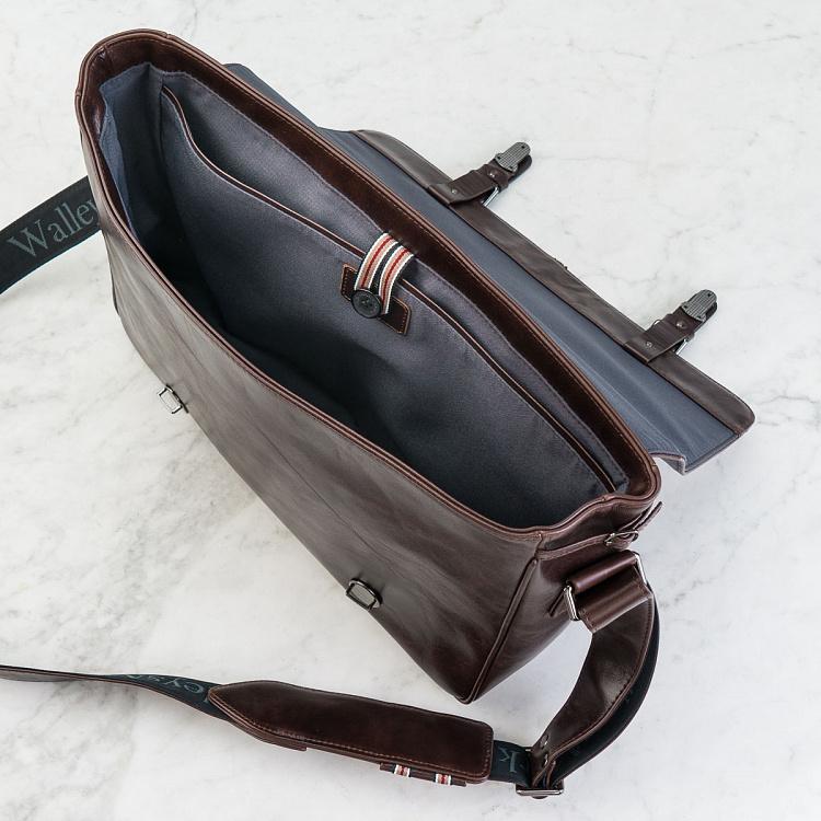 Кожаная мужская сумка Сечел Satchel Messenger Bag