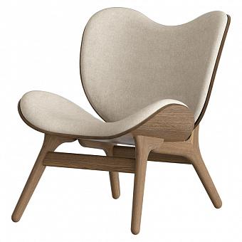 A Conversation Piece Lounge Chair Low, Dark Oak