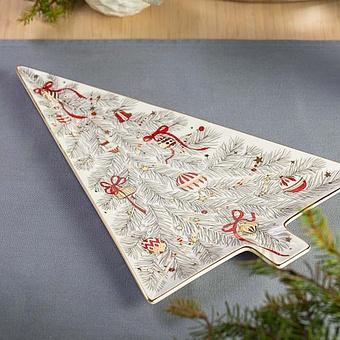 Сервировочное блюдо New Year Christmas Tree Dish