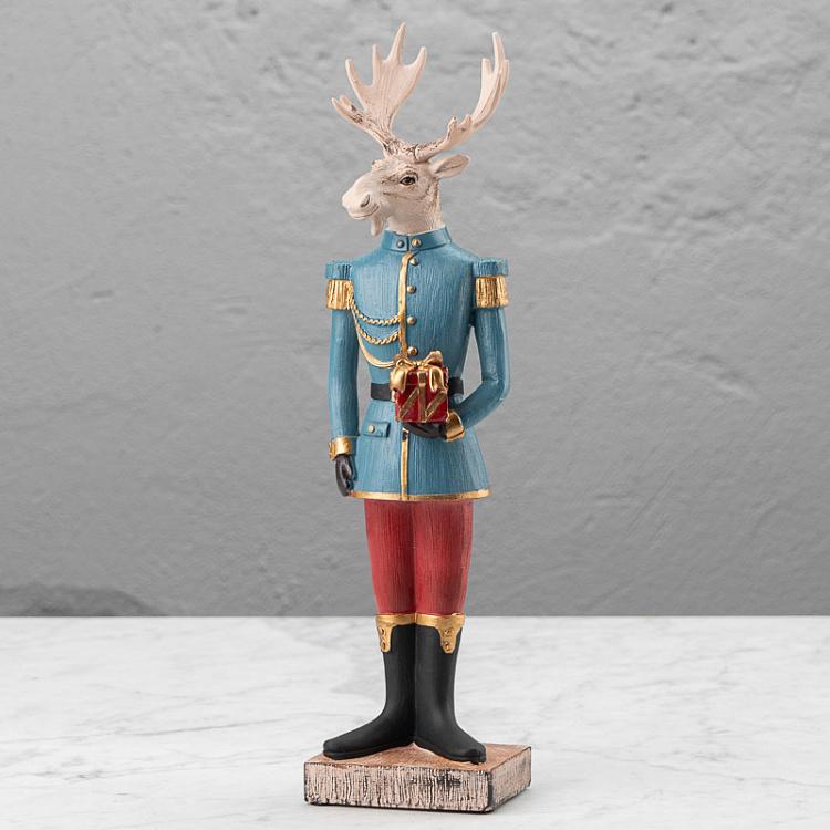 Figure Elk With Gift 37 cm
