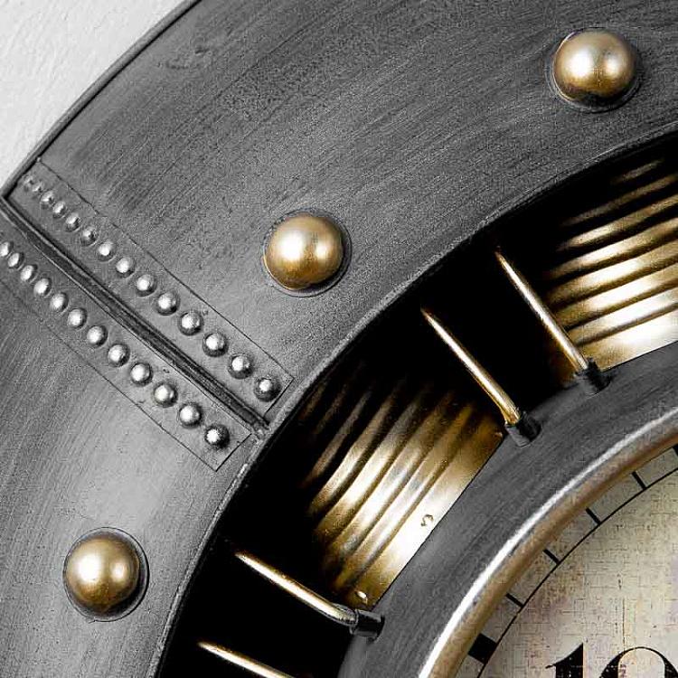 Круглые настенные часы Кафе д'Индустри Horloge Ronde Murale Facon Hublot Cafe De L'Industrie