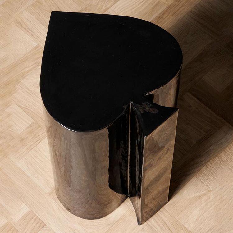 Прикроватный столик Пики Poker Black Spade Side Table