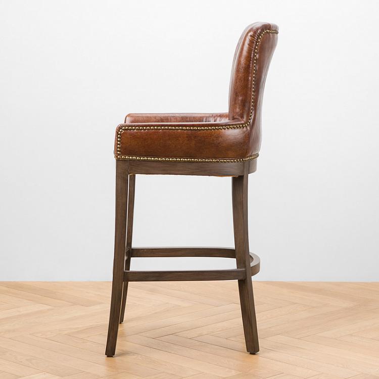 Барный стул Коктейль, коричневые ножки Cocktail Barstool, Rustic Brown Oak PF