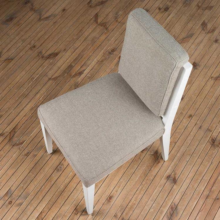 Стул, белые ножки 17 Dining Chair, White Wood