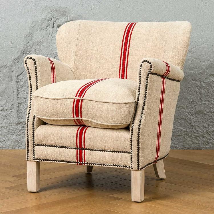 Кресло Тёрнер в обивке из винтажных хлопковых мешков Turner Armchair