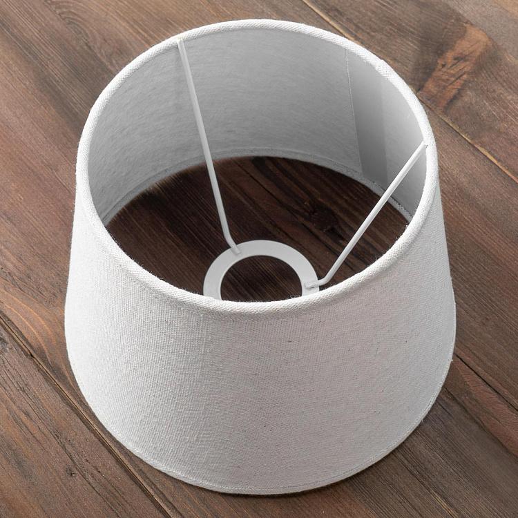 Абажур из белого льна, 25 см Lamp Shade In Linen Ecru 25 cm