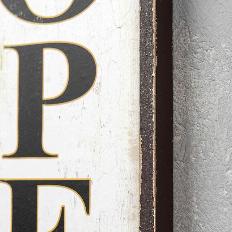 Деревянная табличка Открыто и Закрыто Wood Sign Open And Closed