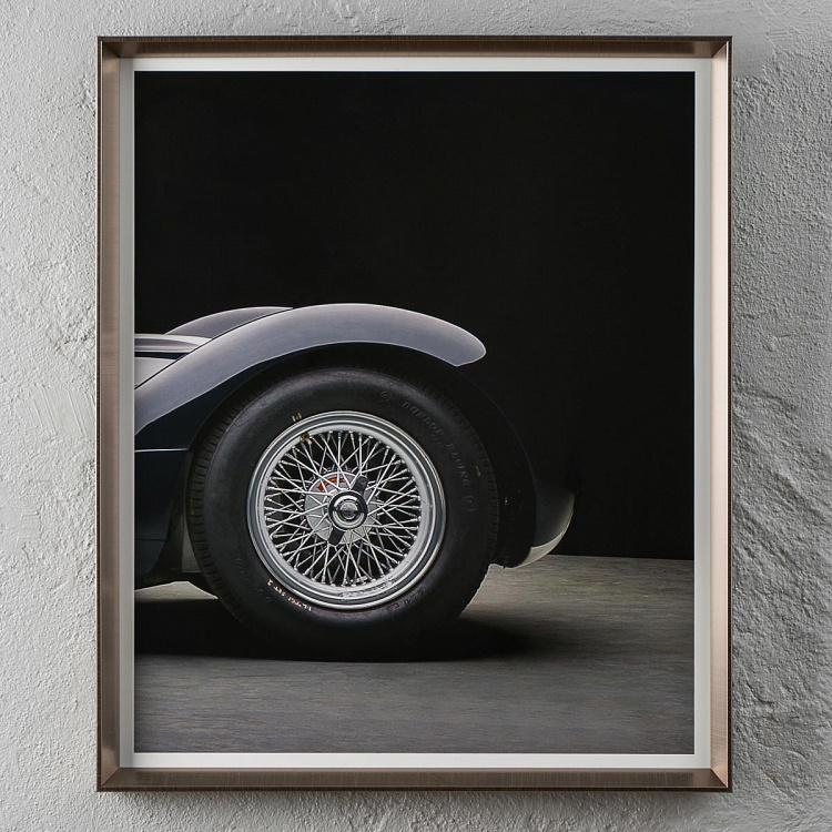 Модульный фото-принт в деревянной раме Мазерати Бёрдкейдж Set Of 3 Maserati Birdcage, Pewter Frame