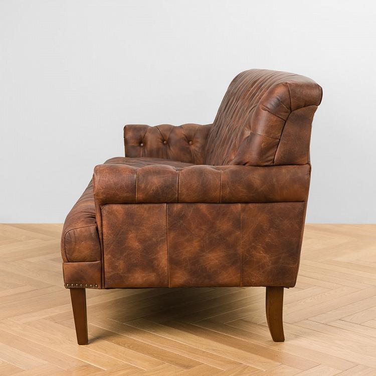 Трёхместный диван Софи, тёмные ножки Sophie 3 Seater, Oak Dark Brown