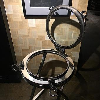 Прикроватный столик Table Porthole Hms Endurance сталь Nickel