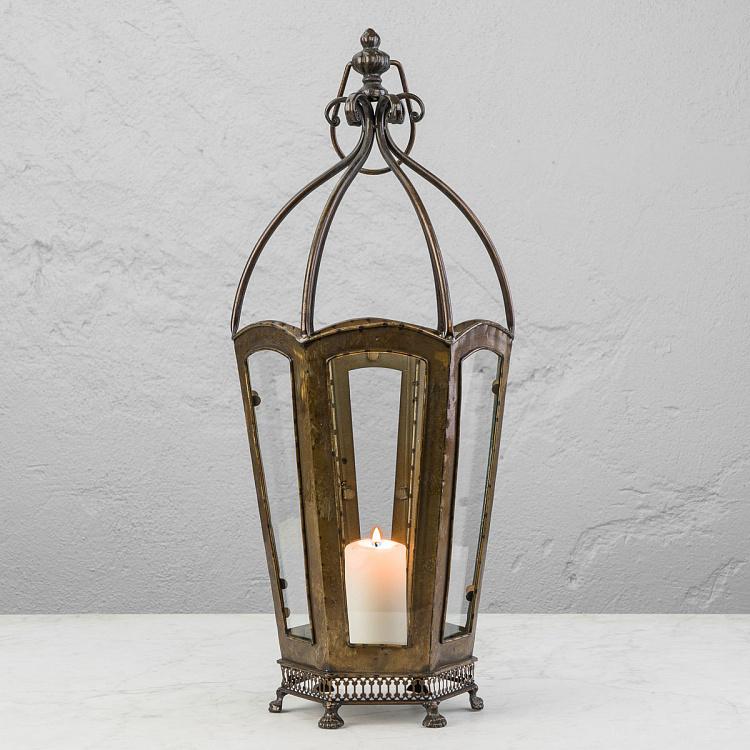 Подсвечник в виде ретро-фонаря Metal Retro Lantern