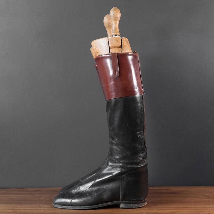 Винтажные сапоги для верховой езды 1 Vintage Black Riding Boots With Shoe Lasts 1
