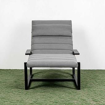 Садовый шезлонг-лежак Roxy Lounger, Black акриловая ткань Flanelle - ракурс 3