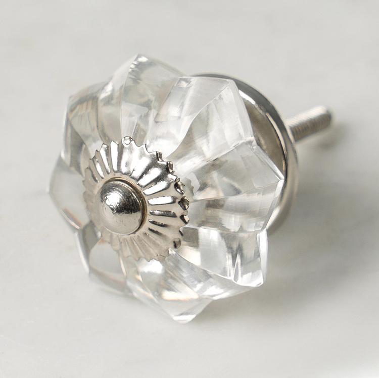 Мебельная ручка Стеклянный цветок Glass Flower Knob