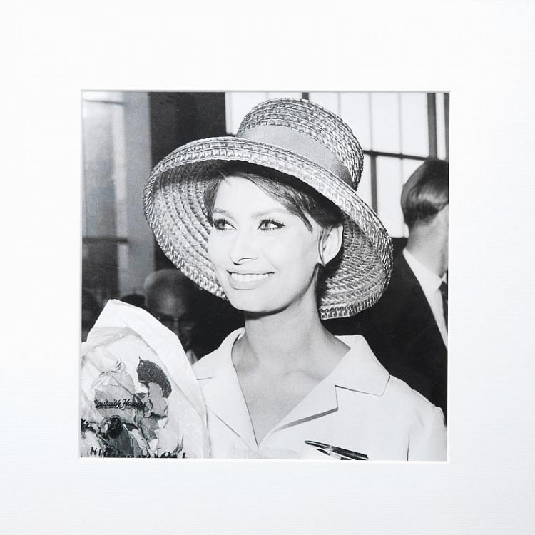 Фото-принт в чёрной раме Софи Лорен Добро пожаловать! Sophia Loren, Studio Frame