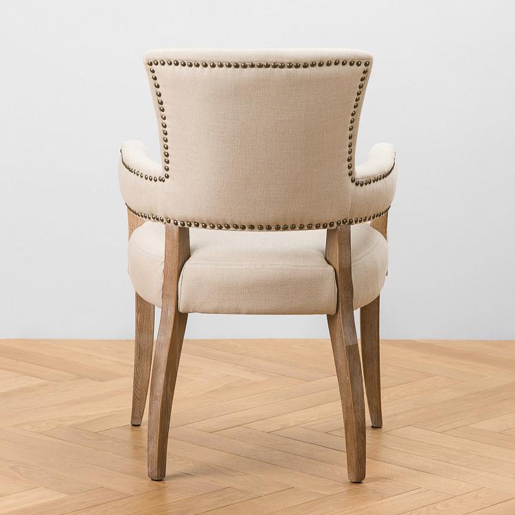 Стул Ньюпорт с подлокотниками, песочные ножки Newport Dining Chair, Oak Sandwashed