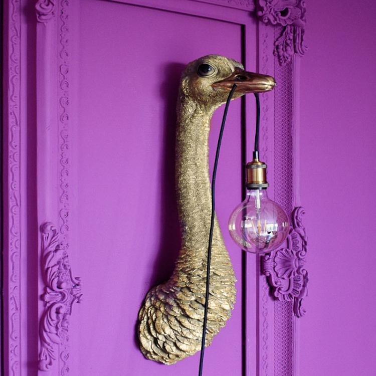 Бра Золотой страус Франц Иосиф Wall Lamp Golden Ostrich Franz Josef
