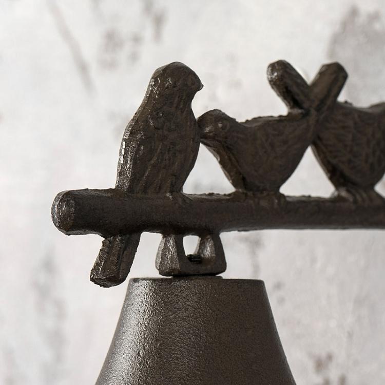 Настенный металлический колокольчик Wall Bell With Bird