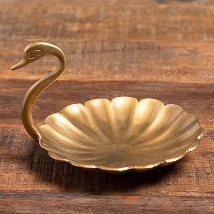 Golden Swan Trinket Tray