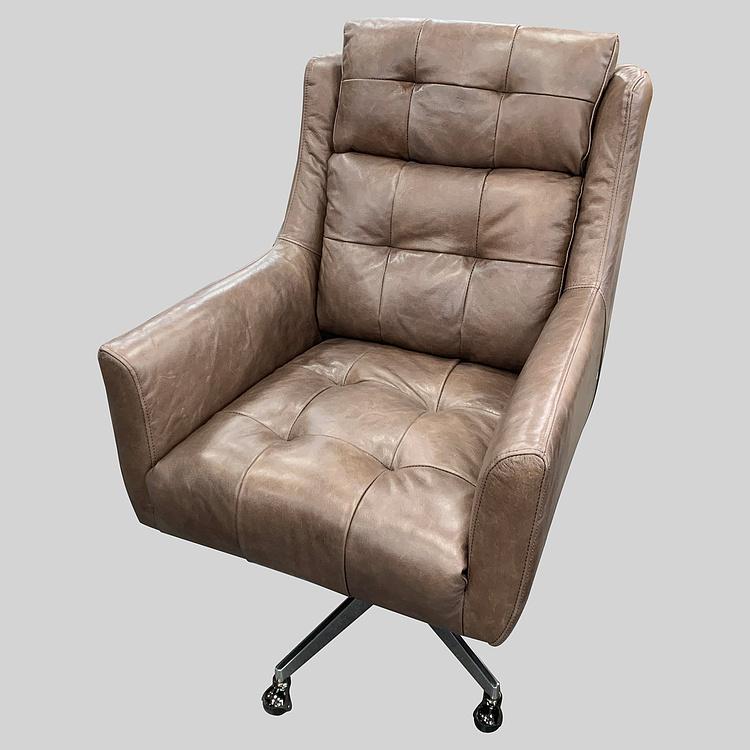 Кресло Gatsby Office Chair RM натуральная кожа Brown Franco - ракурс 2
