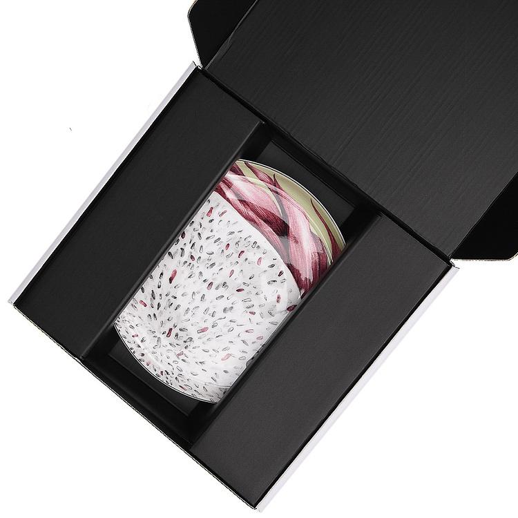 Жёлтая десертная тарелка с дрэгон фрут Экзо Exo Dessert Plate Dragon Fruit Yellow