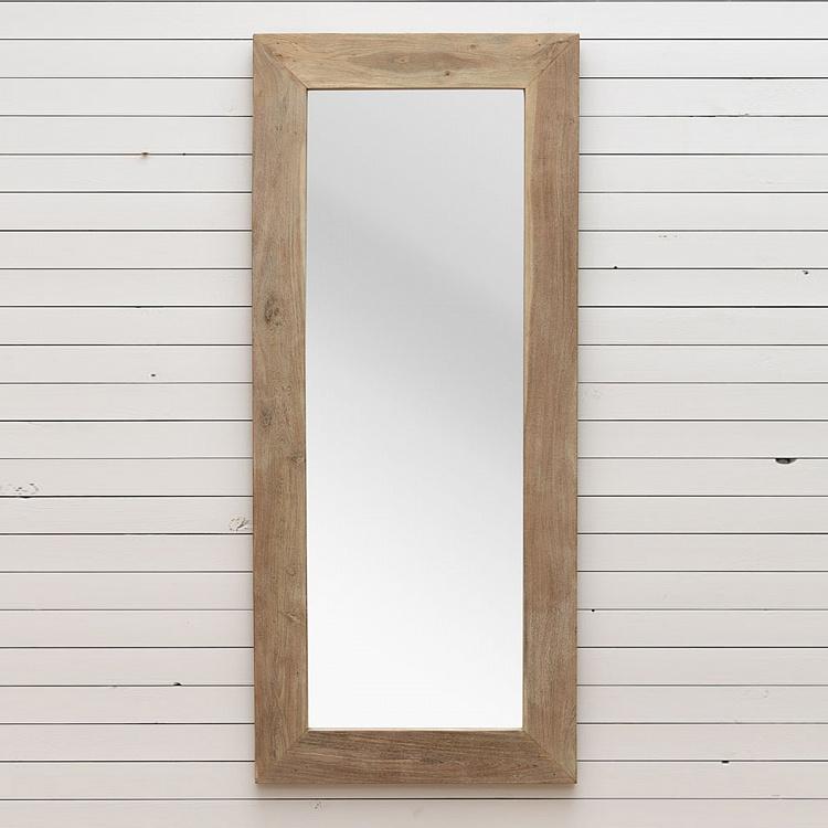 Большое зеркало из дерева манго Mango Wood Mirror Large