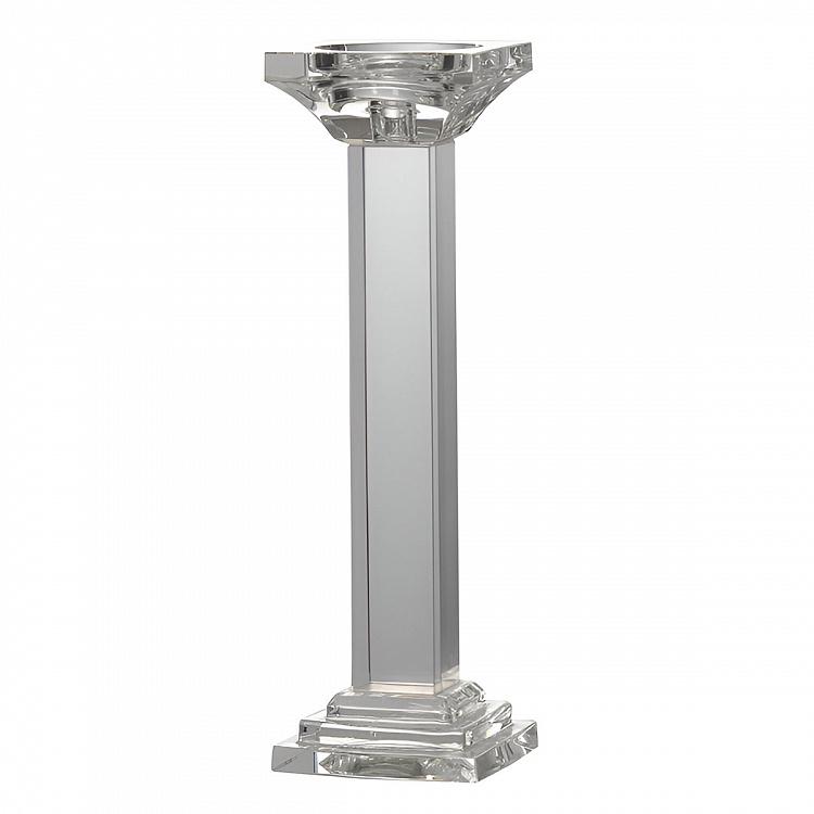 Leon Crystal Pillar Candle Holder