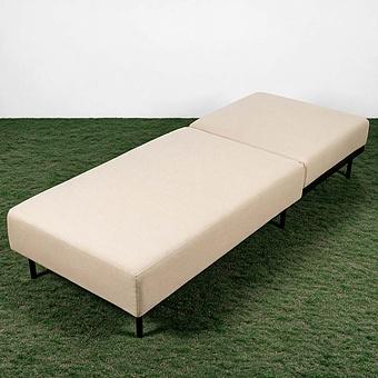 Садовый шезлонг-лежак Chic Lounger, Black акриловая ткань Lead Chine - ракурс 6