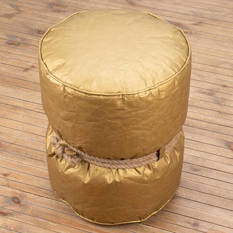 Золотой пуфик Куронн Couronnes Footstool Gold