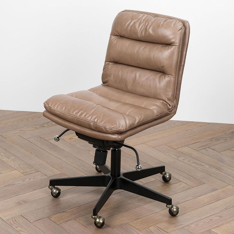 Кресло Coworking Office Chair 2 RM натуральная кожа Sand Elis - ракурс 6