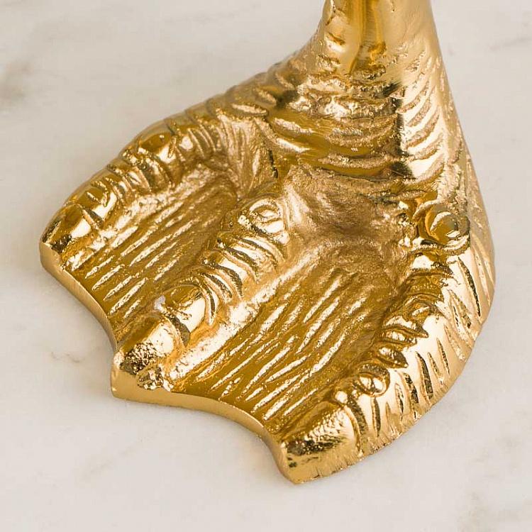 Поднос круглый золотой на утиных ножках Duck Feet Tray Gold