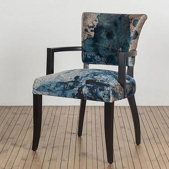 Mimi Dining Chair With Arms, Black Wood