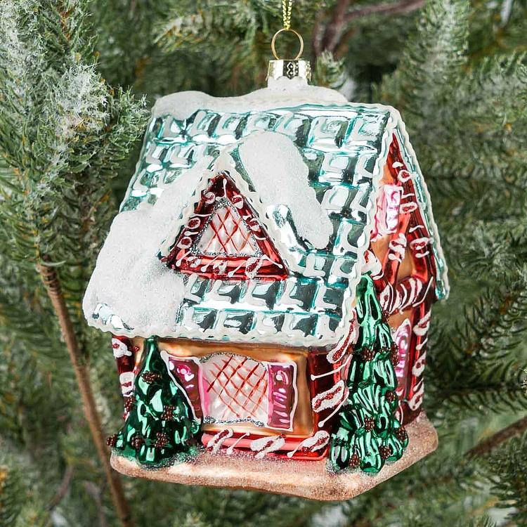 Ёлочная игрушка Новогодний пряничный домик New Years House 13,5 cm