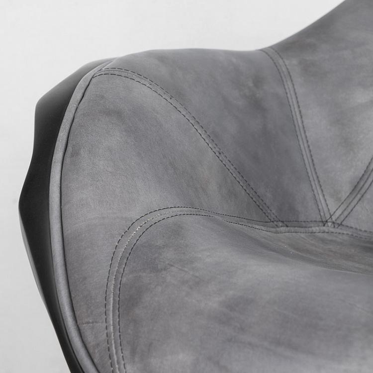 Вращающееся кресло Майнз чёрное матовое Mines Swivel Chair, Charcoal Black
