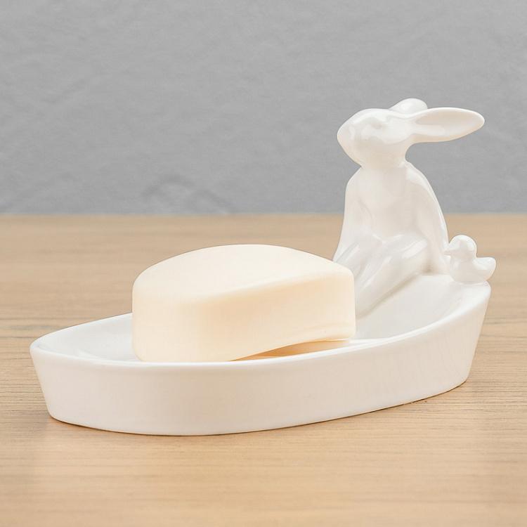 Мыльница с кроликом и уточкой Rabbit And Duck Soap Dish