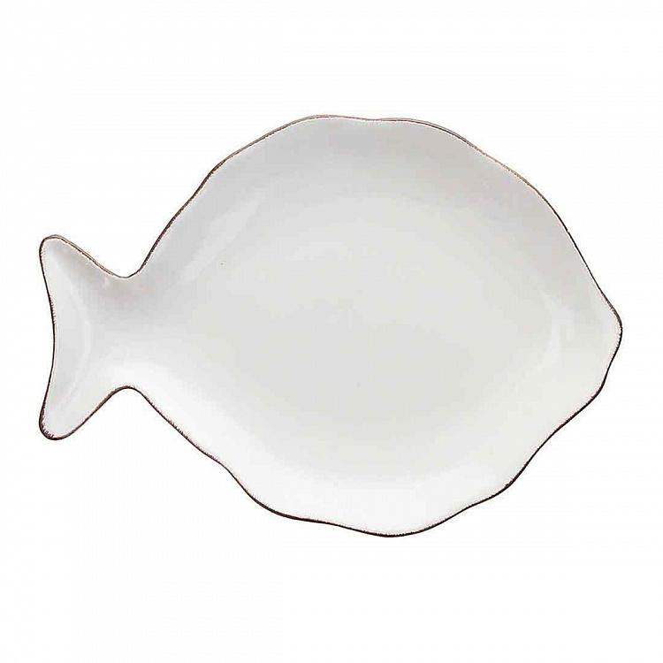 Dory Fish Plate Small White