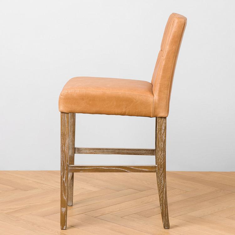 Коричневый полубарный стул Андре Andre Bar Chair