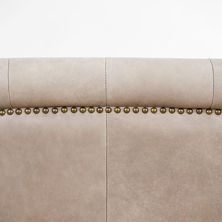 Двухместный кожаный диван Маршал, песочные ножки Marshall 2 Seater, Oak Sandwashed Leather