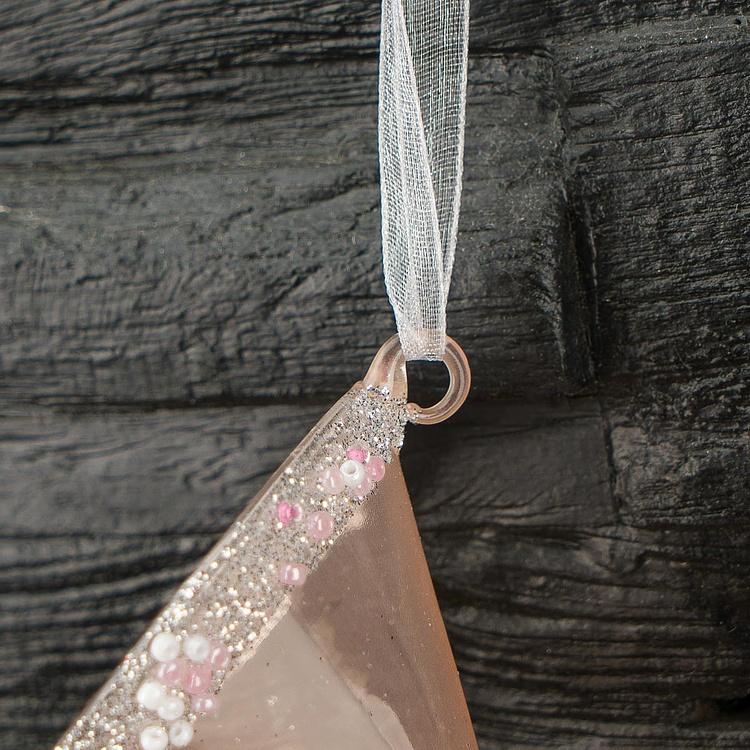 Ёлочная игрушка Hanger Martini Glass Pink 9 cm - ракурс 2