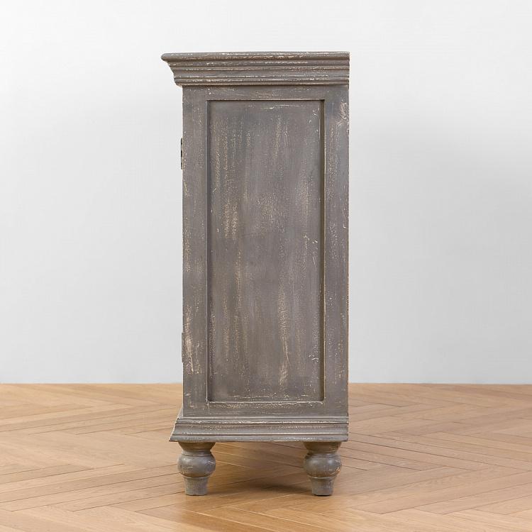 Серый сервант с тремя дверцами Вильнёв Villeneuve Sideboard With 3 Doors Grey